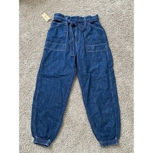 Polo Ralph Lauren Women Dresla Wash Belted Denim Jogger Pant Size 29 NWT 248$